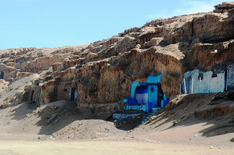  Aglou plage, les grottes de pecheurs